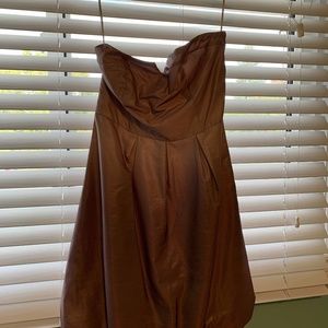 Pink strapless dress